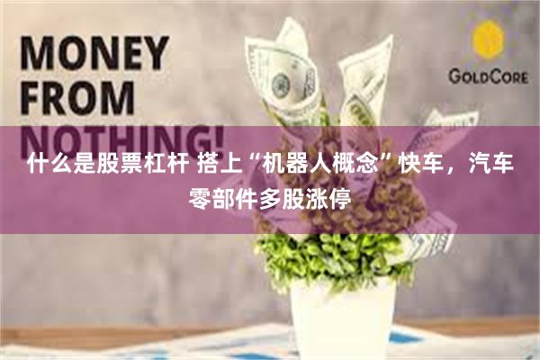 什么是股票杠杆 搭上“机器人概念”快车，汽车零部件多股涨停