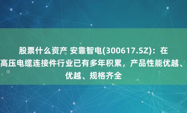 股票什么资产 安靠智电(300617.SZ)：在高压、超高压电缆连接件行业已有多年积累，产品性能优越、规格齐全