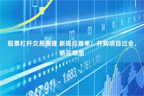 股票杠杆交易原理 新规后首单！并购项目过会，新在哪里
