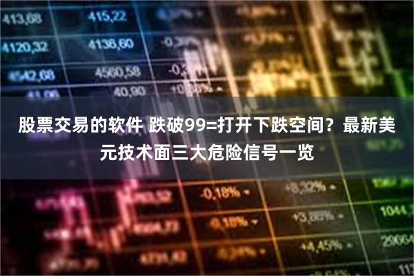 股票交易的软件 跌破99=打开下跌空间？最新美元技术面三大危险信号一览