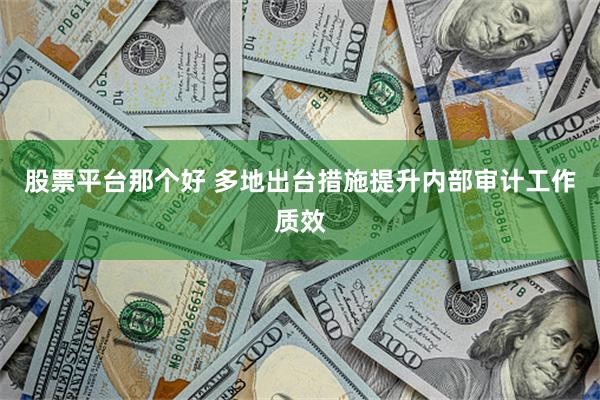 股票平台那个好 多地出台措施提升内部审计工作质效